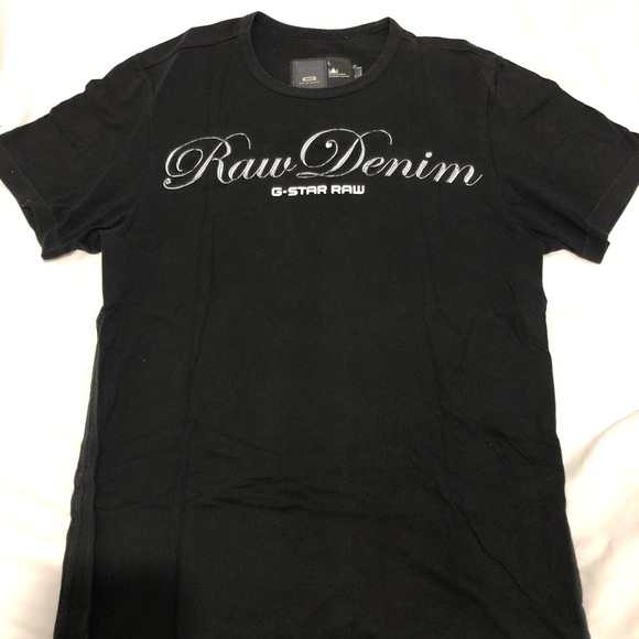 g star raw denim t shirt